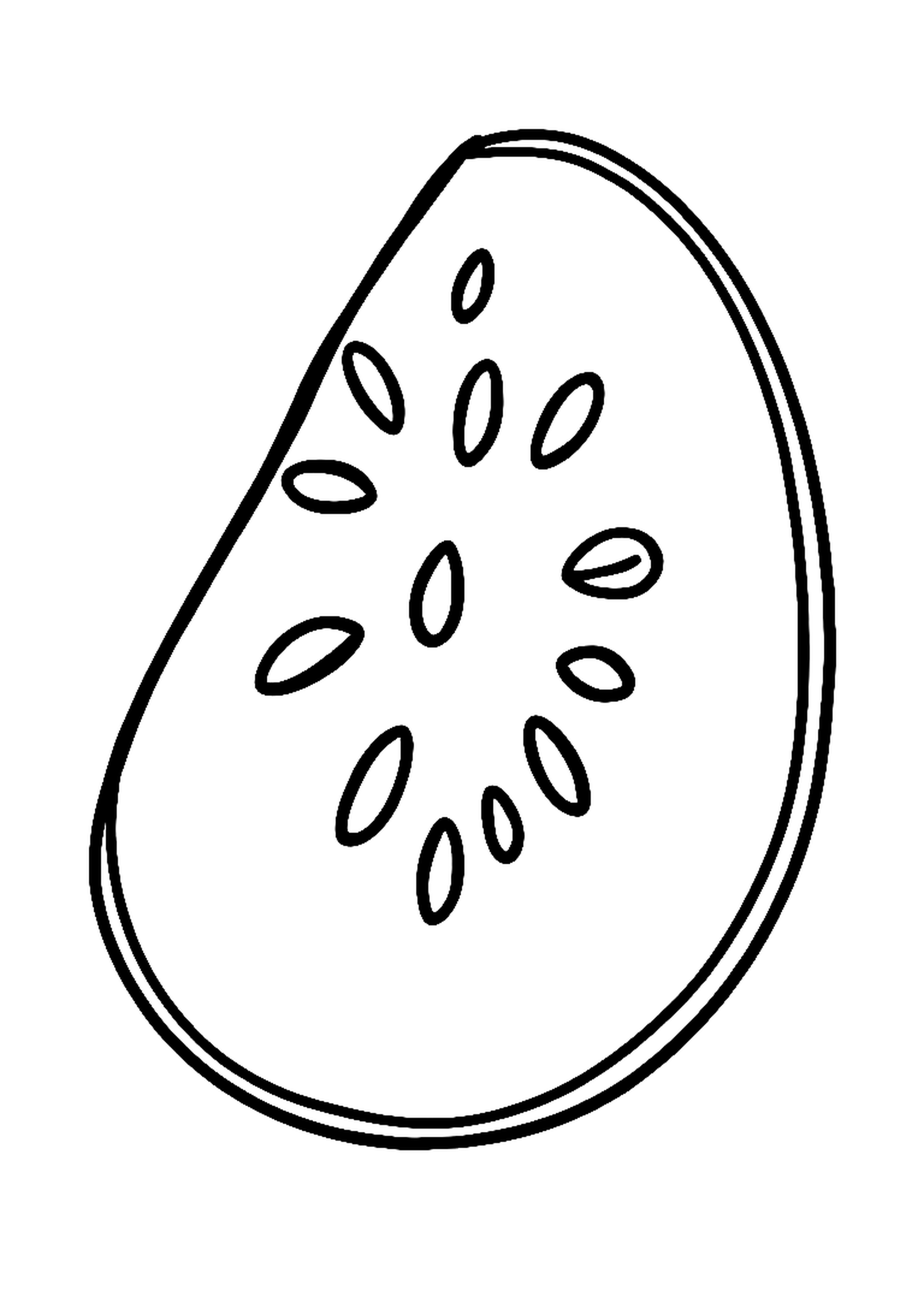 Juicy watermelon slice with seeds and a green rind